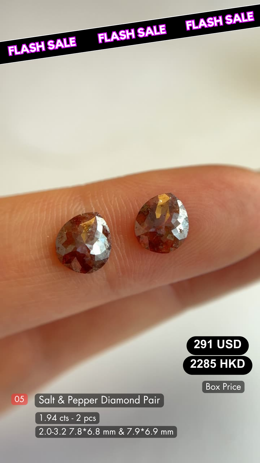 Salt & Pepper Diamond Deal (1.94 cts)