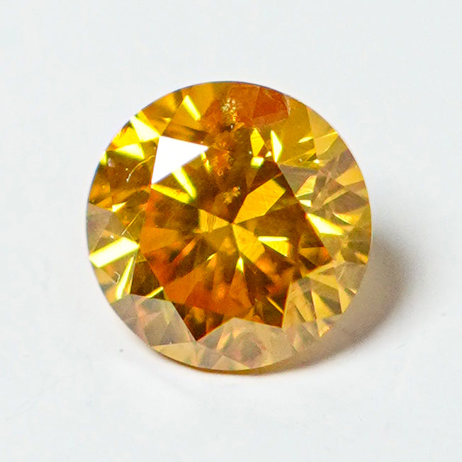 Fancy Vivid Orange Yellow Diamond (0.30 cts)