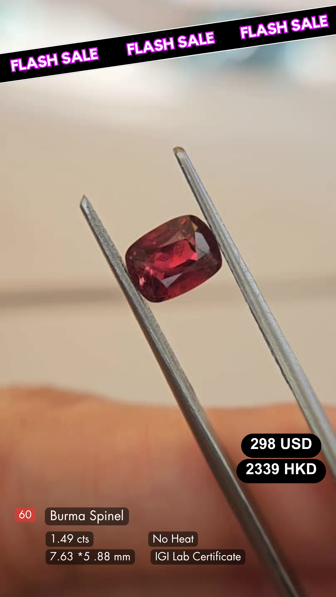 Burma Spinel Deal (1.49 cts)