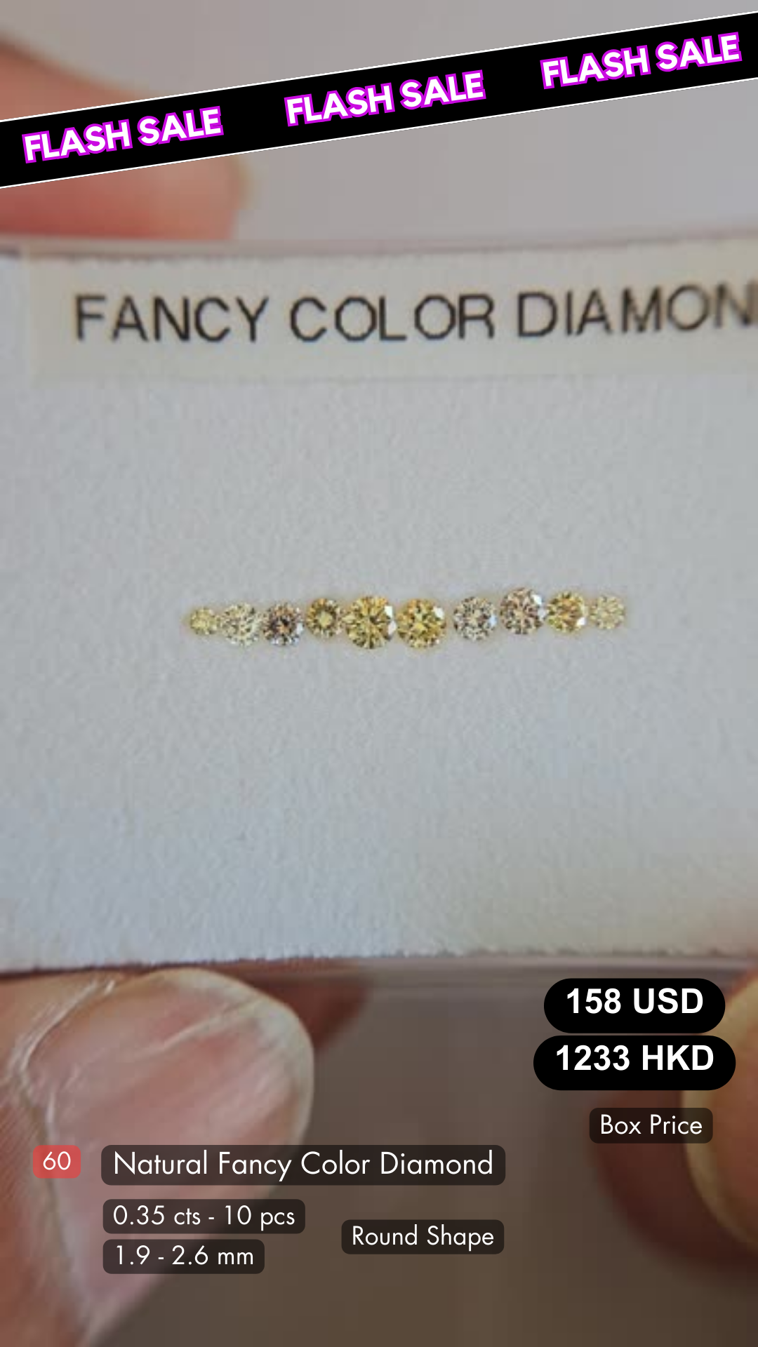 Natural Fancy Color Diamond Deal (0.35 cts)