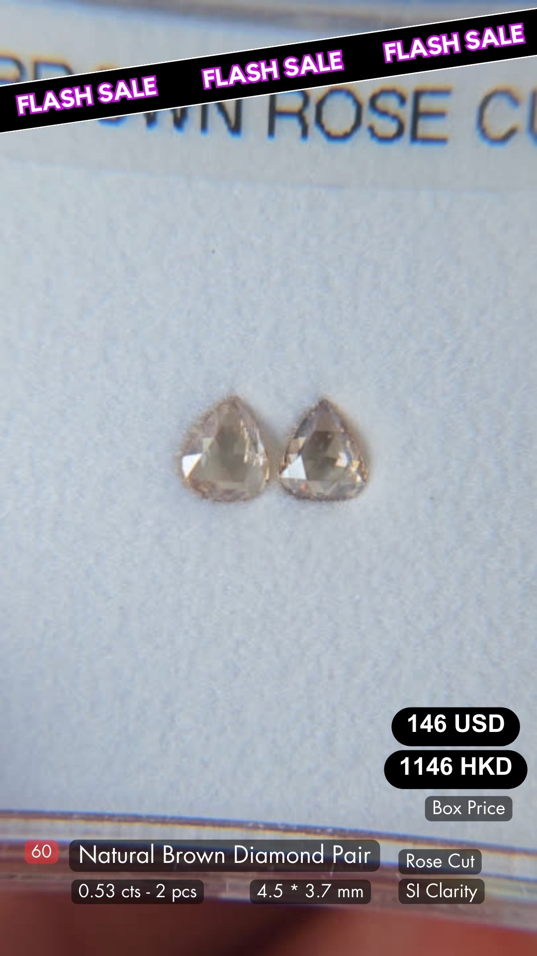 Natural Brown Diamond Deal (0.53 cts)