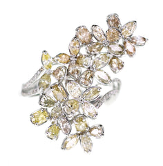 Diamond Blossom Statement Ring