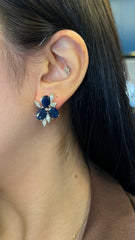 Blue Sapphire Earrings