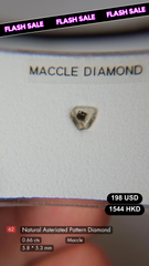 Natural Asteriated Pattern Diamond Deal (0.66 cts)