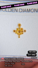 Natural Golden Diamond Deal (0.31 cts)