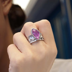Sapphire Slice Ring
