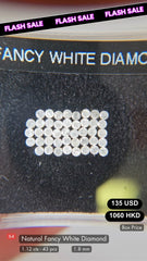 Natural Fancy White Diamond Deal (1.12 cts)