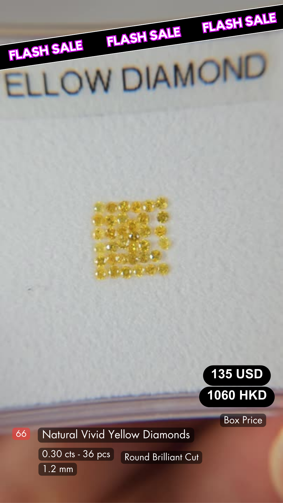 Fancy Yellow Diamond Deal (0.30 cts)