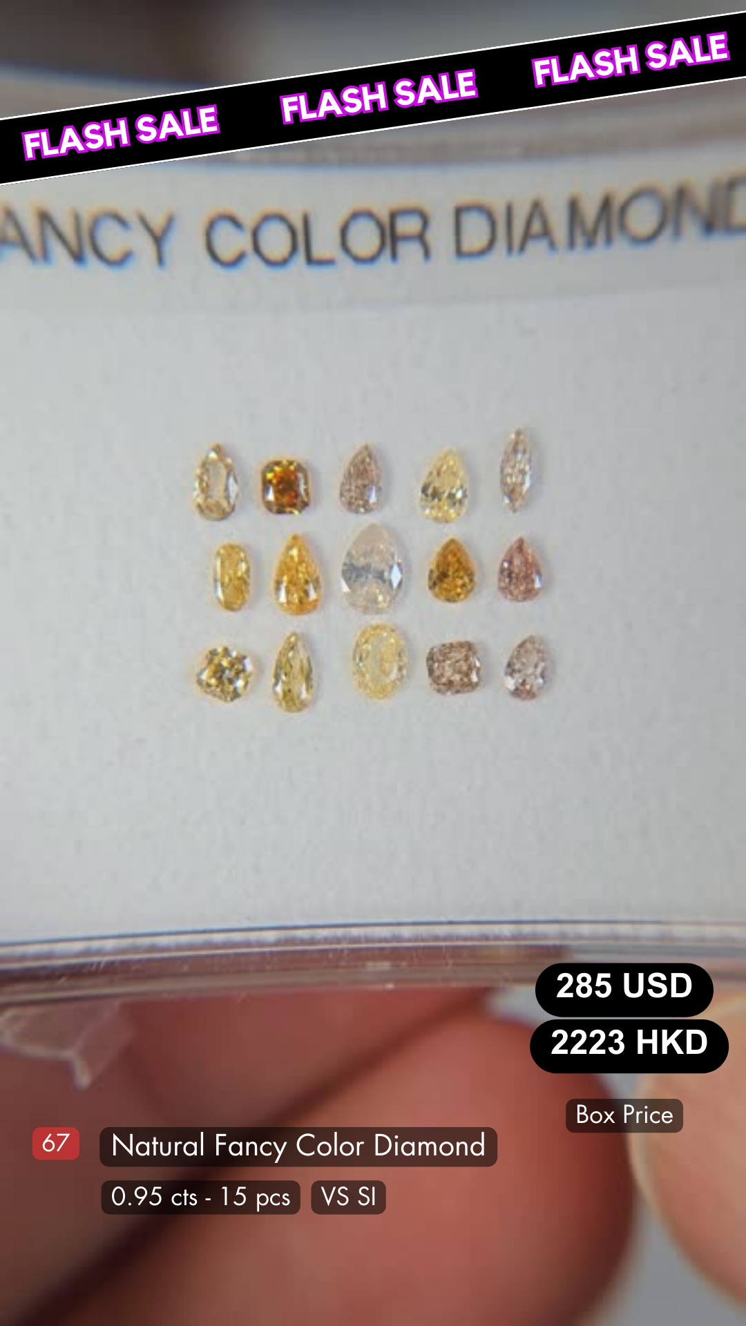 Natural Fancy Color Diamond Deal (0.95 cts)