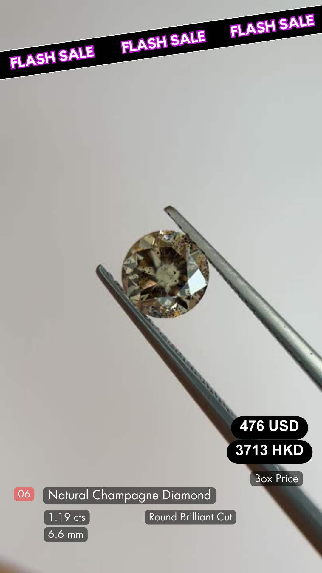 Natural Champagne Diamond Deal (1.19 cts)
