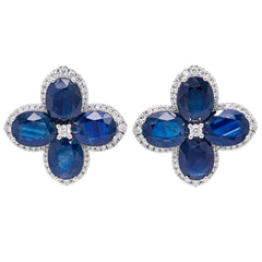 Blue Sapphire Earrings