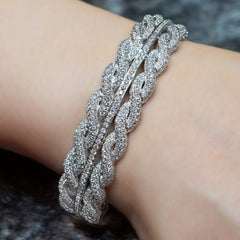 White Diamond Bangle