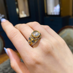 Slice Diamond Statement Ring