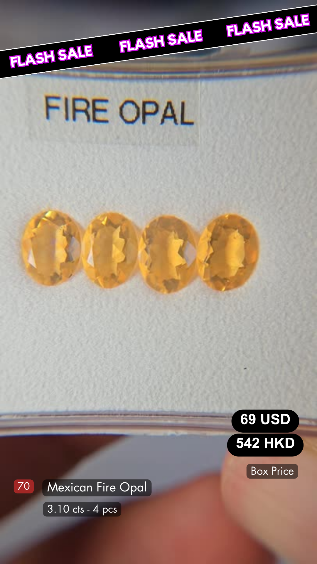 Mexican Fire Opal Deal (3.10 cts)