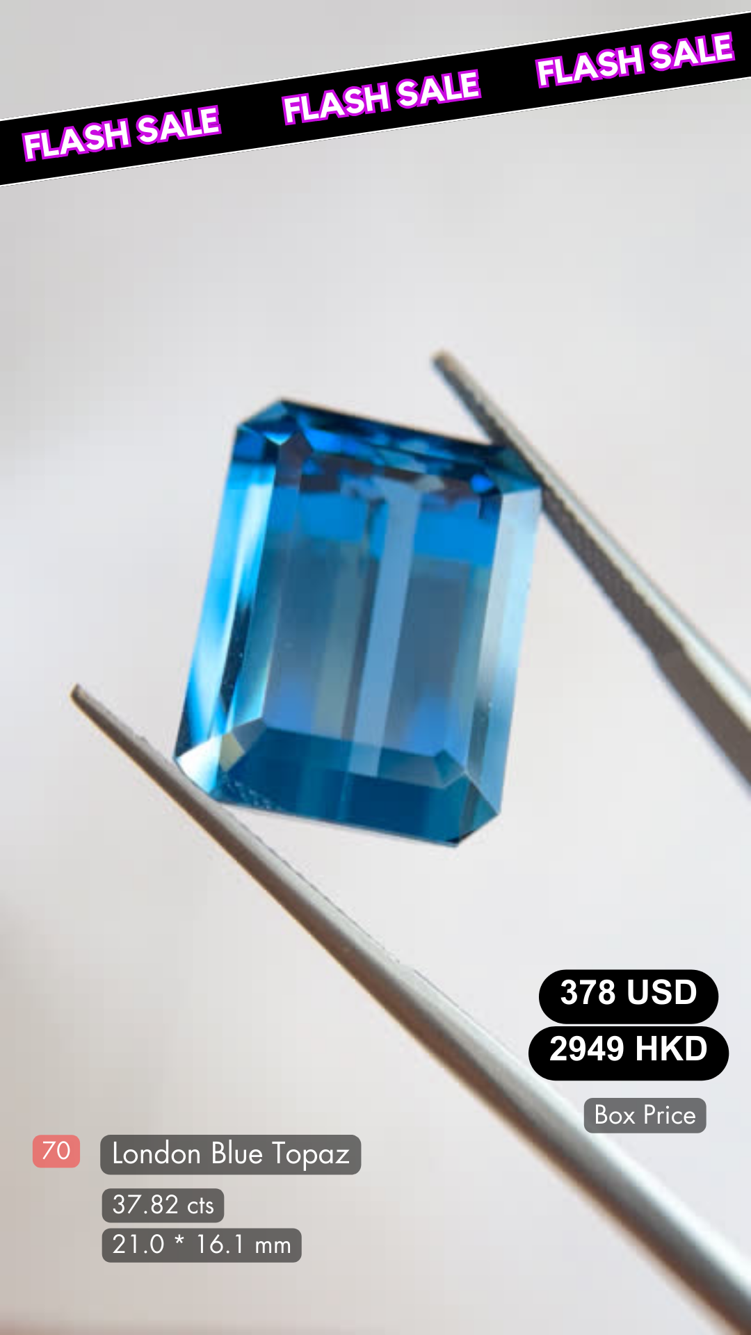 London Blue Topaz Deal (37.82 Cts)