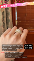 Mother of Pearl & Diamond Ring Deal