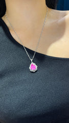 Interchangeable Pink Sapphire Ring/Pendant