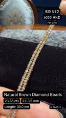 Natural Brown Diamond Beads Deal (23.88 cts)