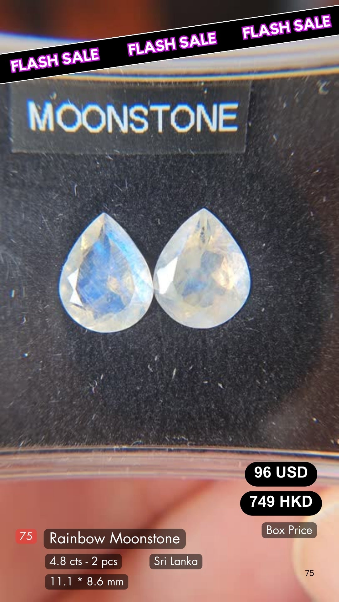 Rainbow Moonstone Deal (4.80 cts)