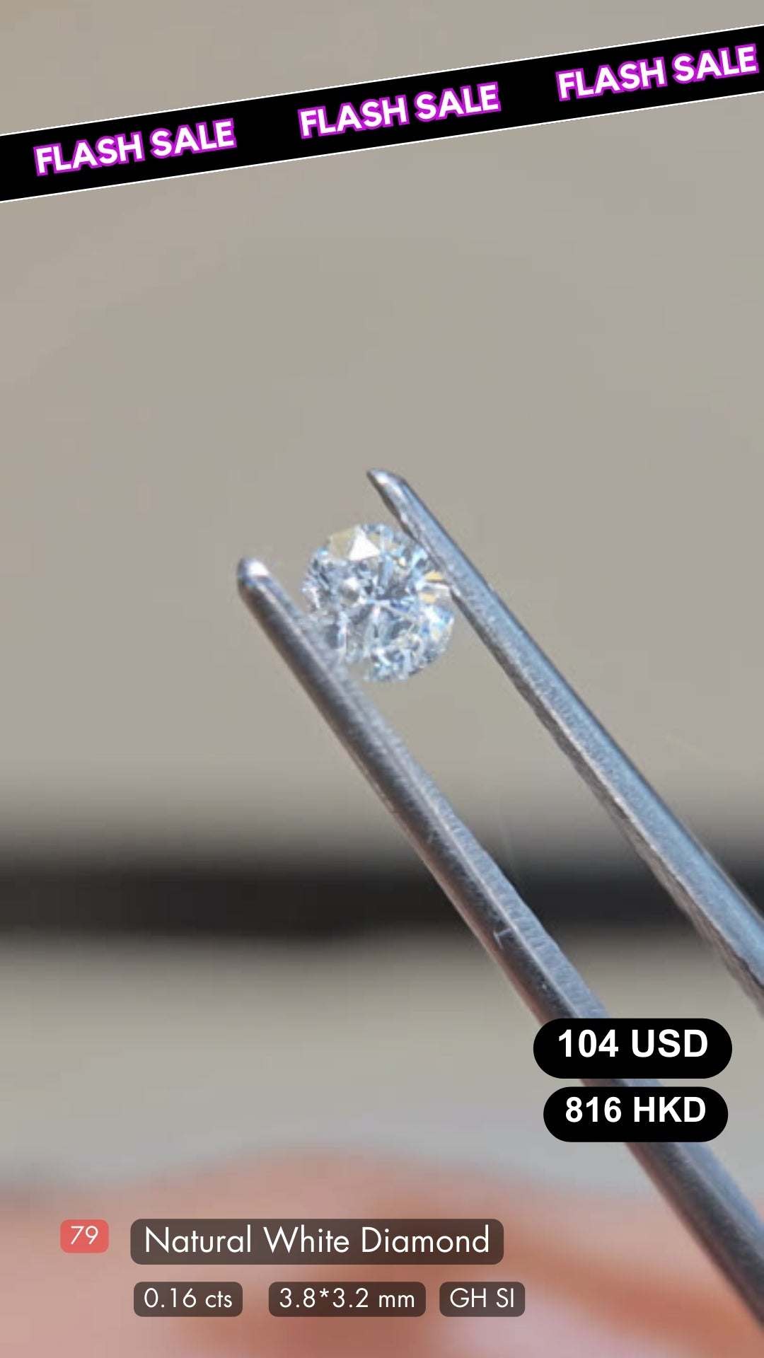 Natural White Diamond Deal (0.16 cts)