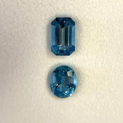 Santa Maria Aquamarine Pair (0.75 cts)