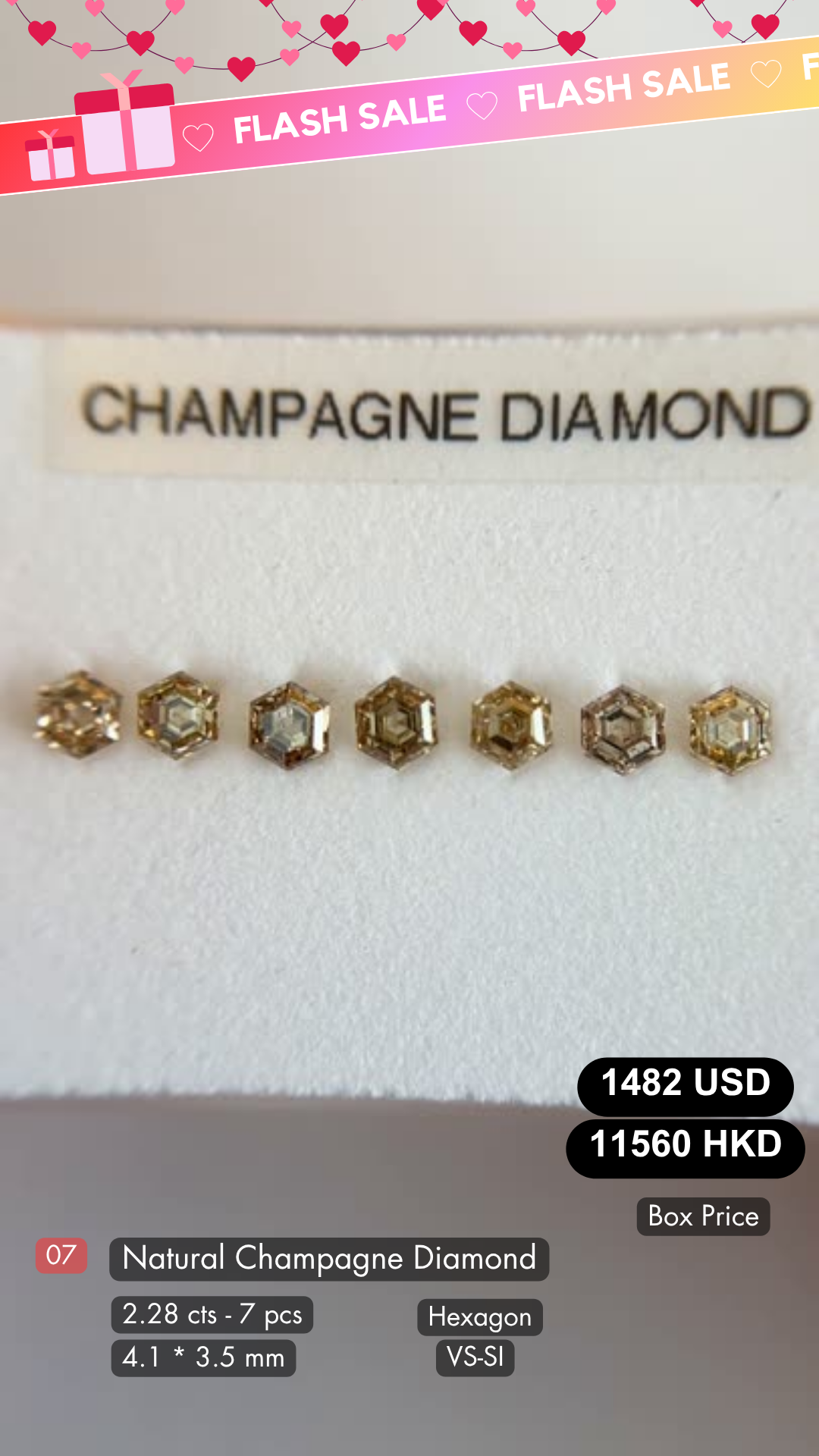 Natural Champagne Diamond Deal  (2.28 cts)