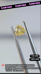 Natural Fancy Light Yellow Diamond Deal (0.14 cts)