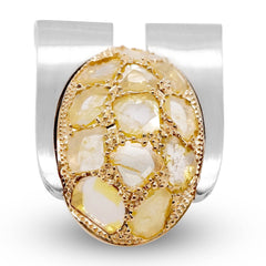 Yellow Slice Diamond Ring