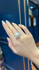 Natural White Pearl Ring