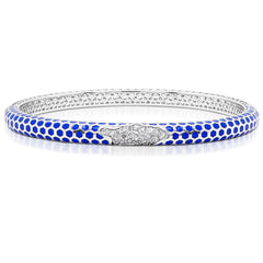 Blue Enamel Bangle