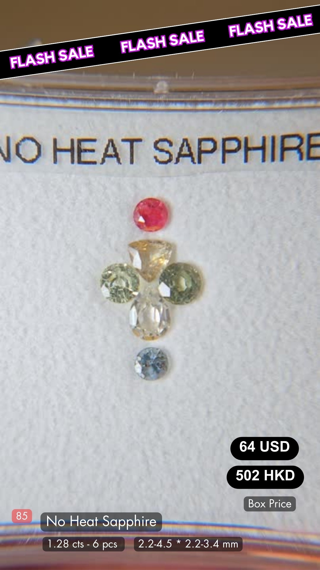 No Heat  Sapphire Deal (1.28 cts)