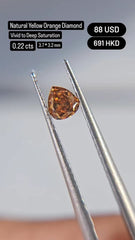 Orange Diamond Deal (0.22 cts)