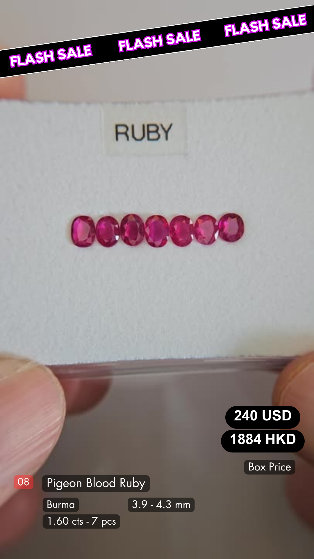 Pigeon Blood Ruby Deal (1.60 cts)