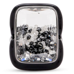 Yin & Yang Floating Diamond Ring