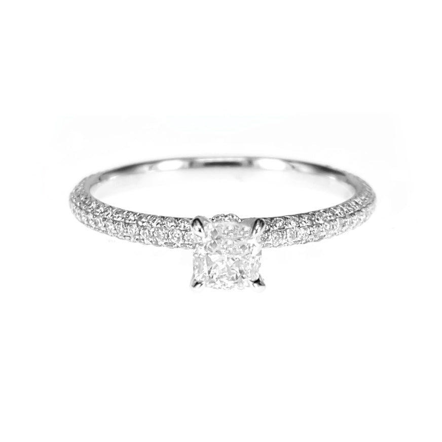 Classic White Diamond Ring