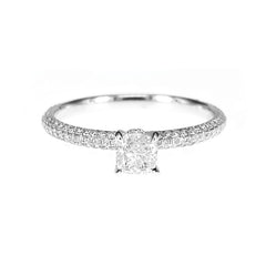 Classic White Diamond Ring