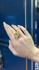 Icy Diamond Statement Ring
