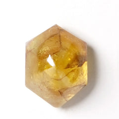 Hexagon Orange Salt & Pepper Diamond( 0.86 cts)