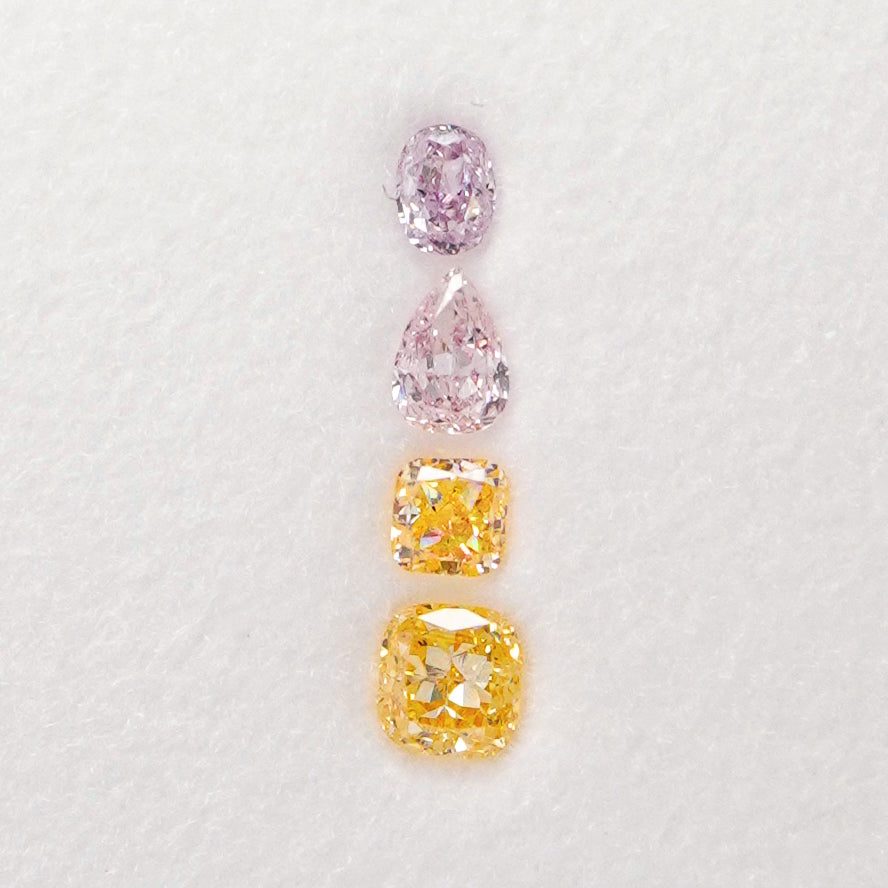 Natural Fancy color diamond collection (0.40 Cts)