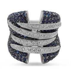 Blue Sapphire Statement Ring