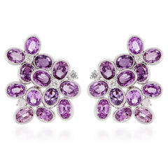 Purple Sapphire Earrings