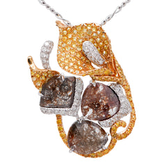 Icy Brown Diamond Pendant