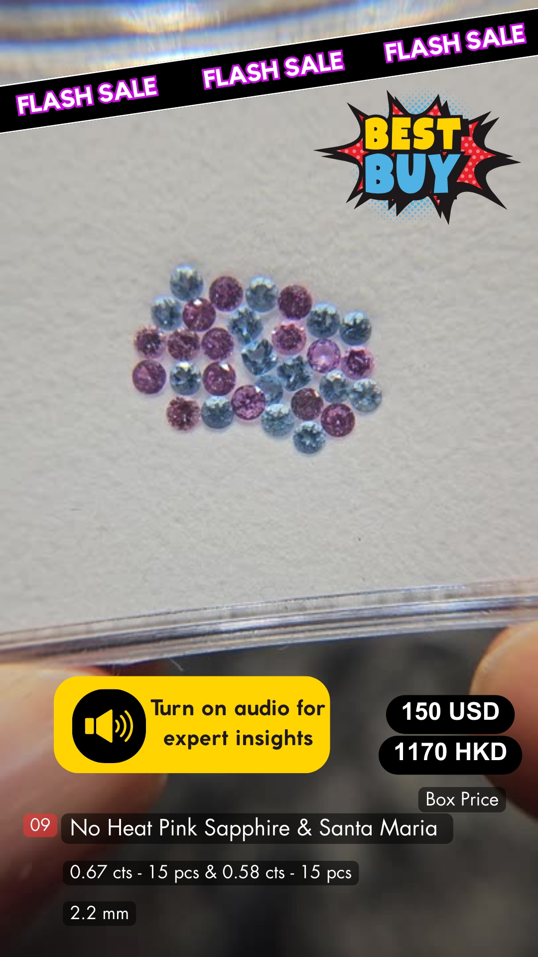 No Heat Sapphire & Santa Maria Aquamarine Deal (0.67 & 0.58 cts)