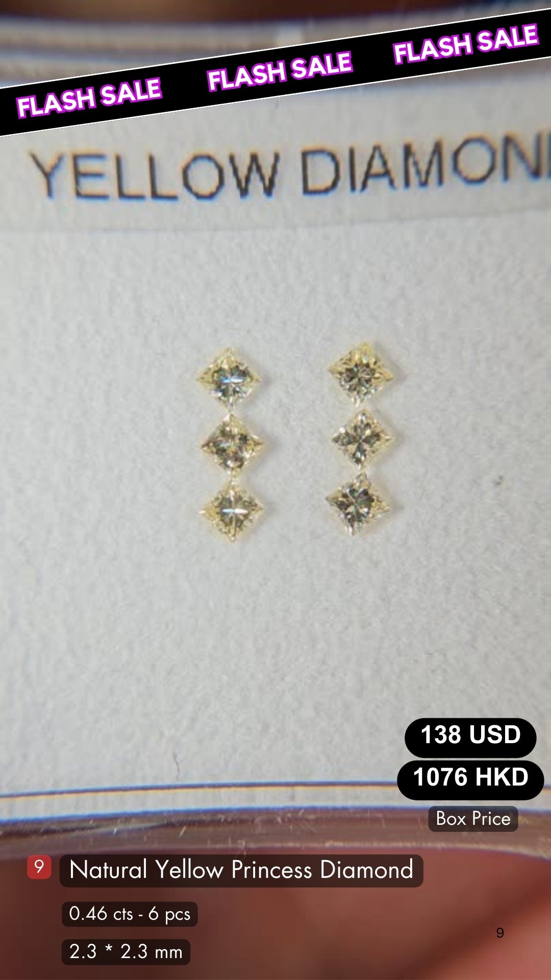 Natural Yellow Diamond Deal (0.46 cts)