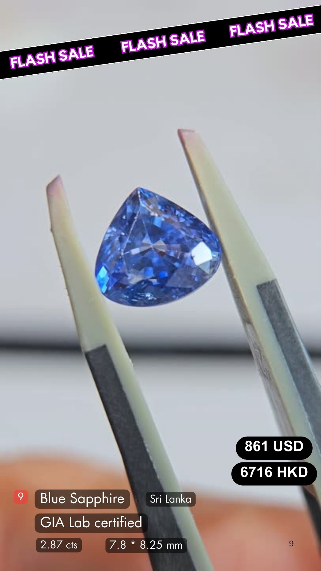 Blue Sapphire Deal (2.87 cts)