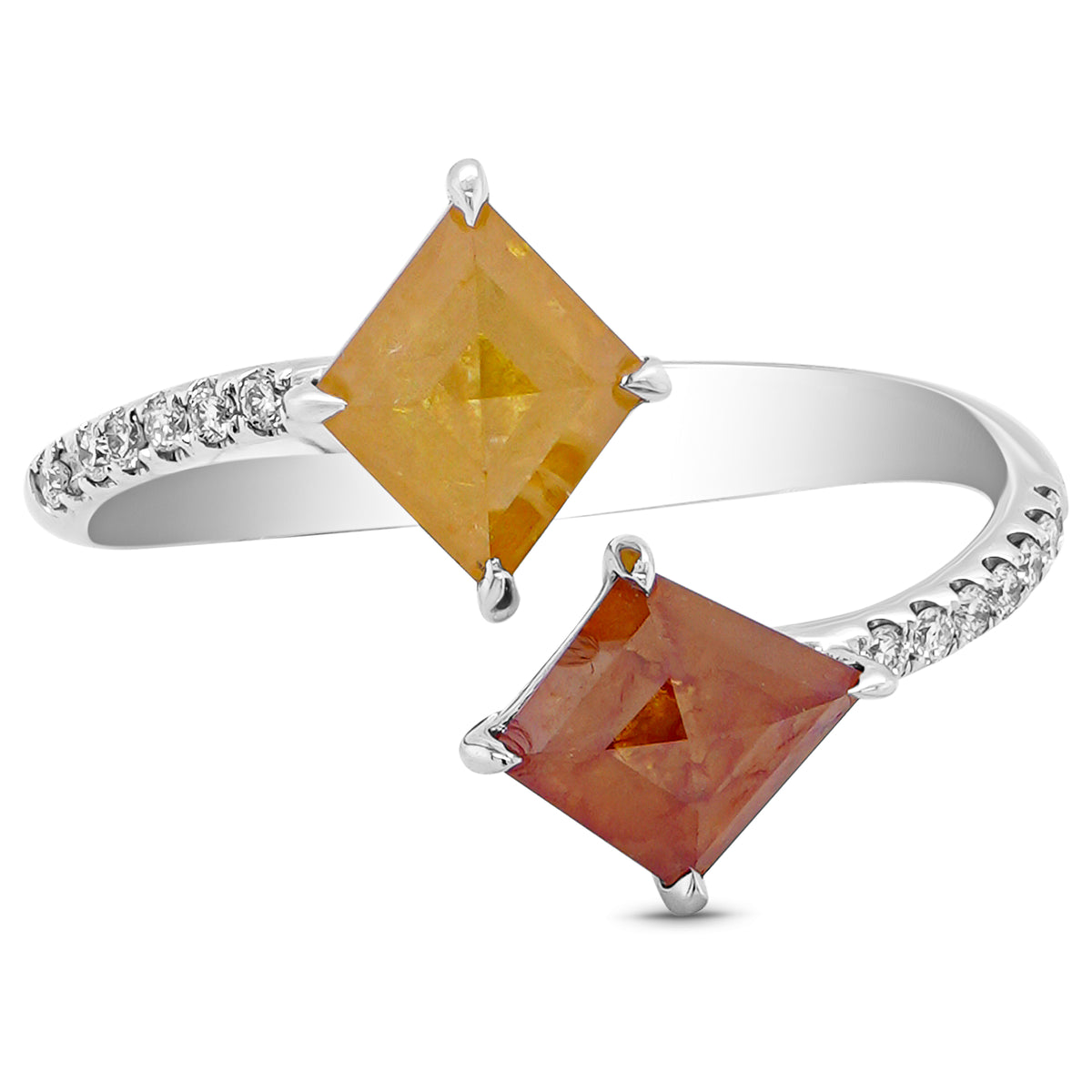 Salt & Pepper Diamond Promise Ring