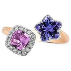 Sapphire & Tanzanite Ring