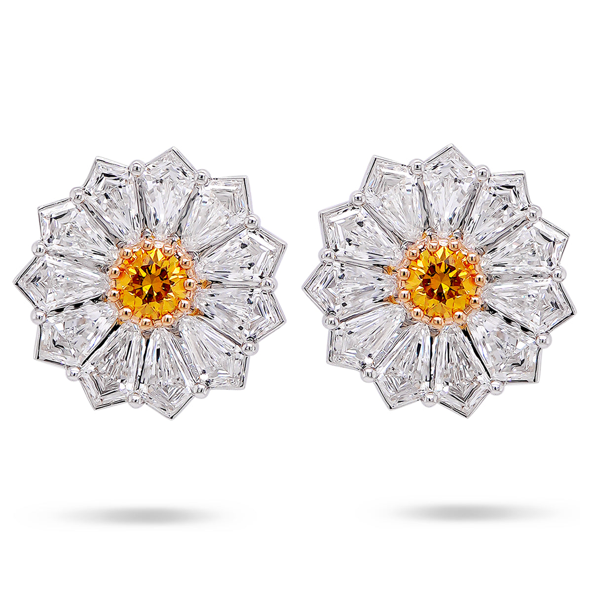Diamond Daisy Earrings