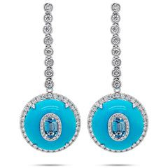 Turquoise Ocean Drop Earrings