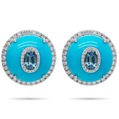 Turquoise Ocean Drop Earrings